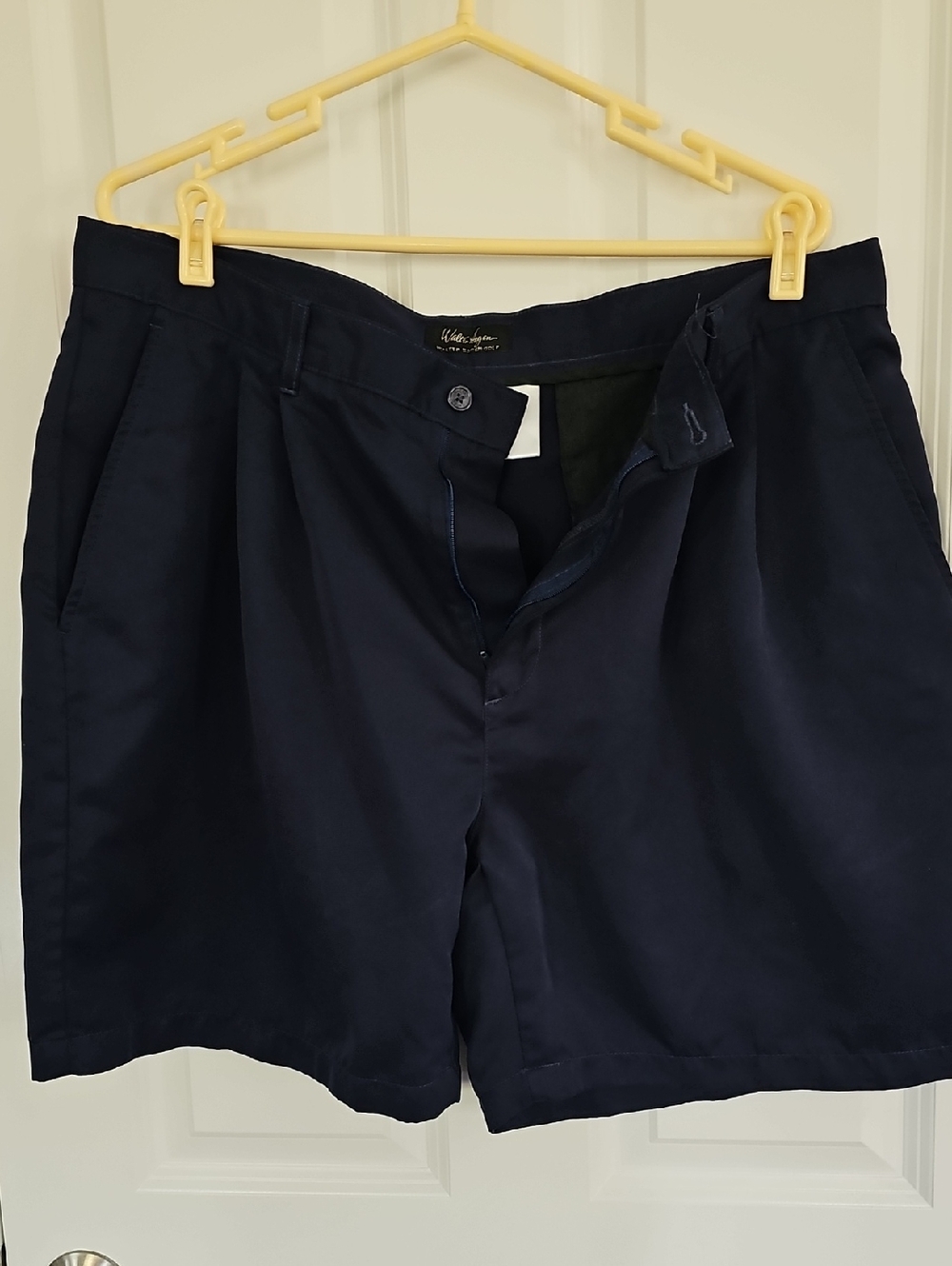 Walter Hagen Dark Navy Flat-Front Men's Shorts